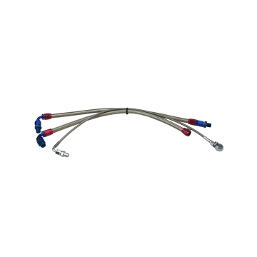 Phase 2 Motortrend Steel Braided Turbo Line Kit (Top Mount) - Nissan S13 SR20DET