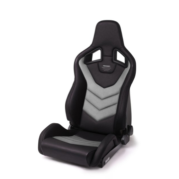 Recaro Sportster GT Seat - Vinyl Black / Cloud Grey Suede / Right Hand