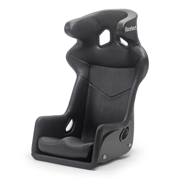 Racetech RT4100WTHRV Racing Seat (FIA / Head Restraint) - Fiberglass / Wide and Tall Size / Black Vinyl