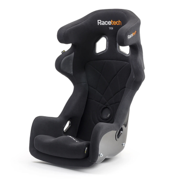 Racetech RT4119HRW Racing Seat (FIA / Head Restraint) - Fiberglass / Standard Size / Black Fabric
