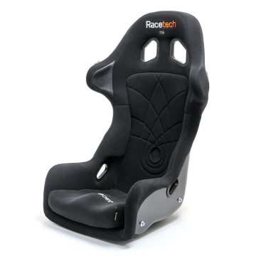 Racetech RT4119WT Racing Seat (FIA) - Fiberglass / Wide and Tall Size / Black Fabric