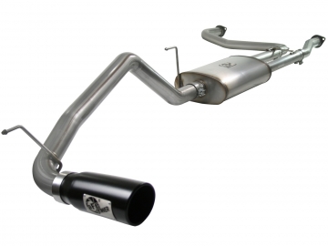 aFe Power 3 Cat-Back Exhaust - Nissan Titan 04-14 V8-5.6L Blk Tip