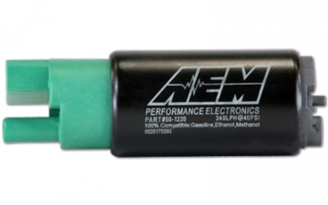 AEM E85 High Flow In Tank Fuel Pump (65mm, Offset Inlet)