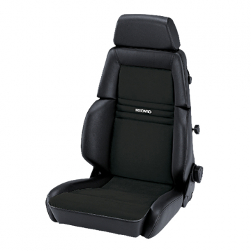 Recaro Expert M Seat - Ambla Leather Black / Dinamica Suede Black