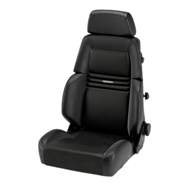 Recaro Expert S Seat - Ambla Leather Black / Dinamica Suede Black