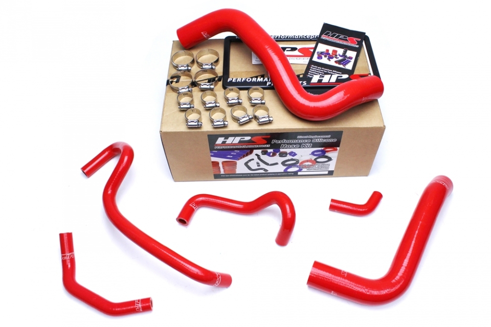 Performance Parts & Accessories HPS 571467RED Silicone Radiator and