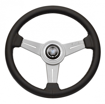 Nardi Classic - 340mm (Black Leather / White Stitch)