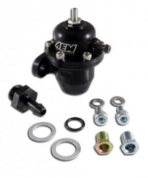 AEM 	Adjustable Fuel Pressure Regulator (Inline Flange w/ Straight Return Fitting) - Acura & Honda