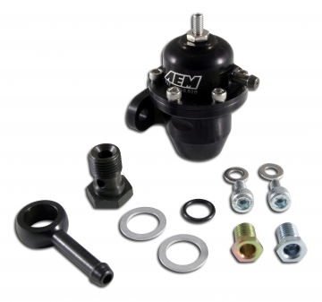 AEM 	Adjustable Fuel Pressure Regulator (Inline Flange w/ 90 degree Return) - Acura & Honda