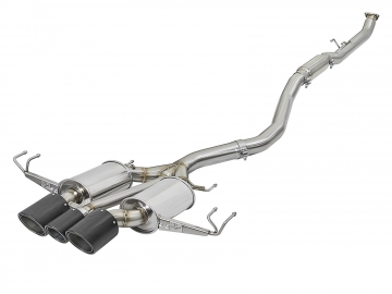 aFe Power Takeda Stainless Steel Cat-Back Exhaust w/ Tri-Carbon Tips - Honda Civic Type R FK8 17-21