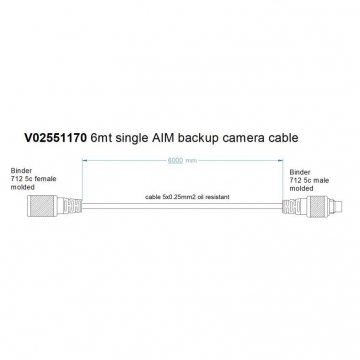 AiM Sports Single Mirror Camera Patch Cable