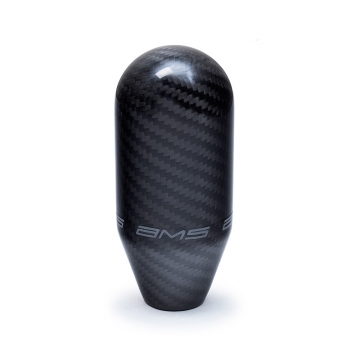 AMS Performance Carbon Fiber Shift Knob with Logo - Mitsubishi Evo 8/9/10 / 10x1.25