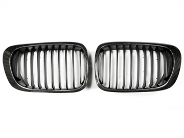 Autotecknic Carbon Fiber Front Grills - BMW E46 Coupe / 3 Series (Pre Facelift)