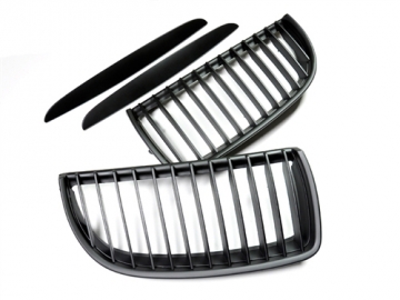 Autotecknic Stealth Black Front Grills - BMW E90 / E91 3 Series