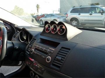 ATI ezPod Triple Meter Center Dash Pod (60mm Guages) - Mitsubishi EVO X 2008+