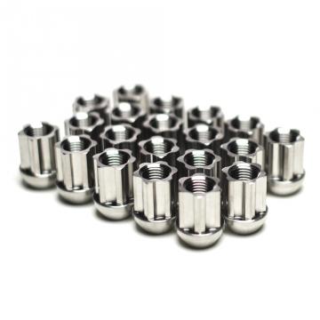 Titan 7 O.W.L. Titanium Race Nuts, 14x1.5, 19mm (Rawform Titanium)