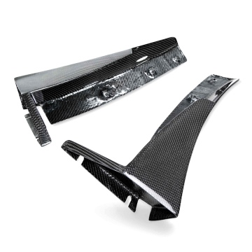 Anderson Composites Carbon Fiber Front Bumper Canards - Chevrolet Corvette C7 Grand Sport / Stingray / Z06 Coupe 15-19