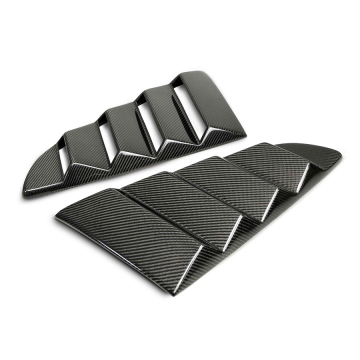 Anderson Composites Type-V Carbon Fiber Window Louvers (Vented) - Ford Mustang Coupe 15-23