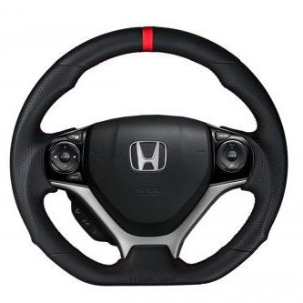 Buddy Club Sport Steering Wheel (Leather) - Honda Civic 12-15