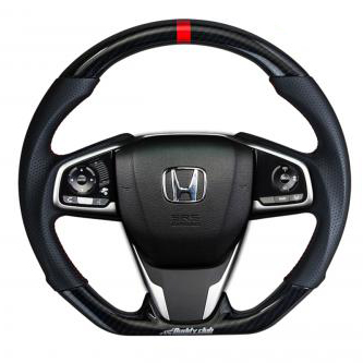 Buddy Club Sport Steering Wheel (Carbon) - Honda Civic 16-21 / Civic Type R FK8 17-21