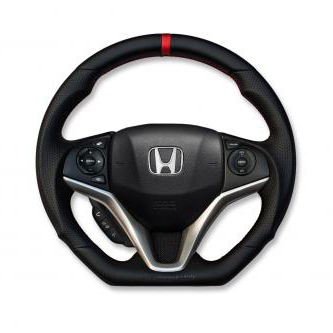 Buddy Club Sport Steering Wheel (Leather) - Honda Fit 15+