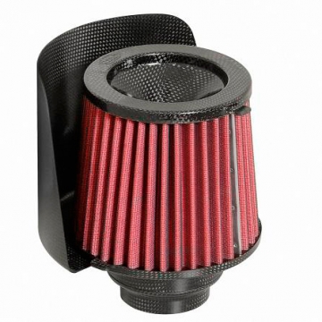 BMC Universal Conical Carbon Racing Filter w/Shield & Reducer - 70mm