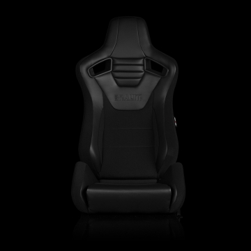 Braum Racing Elite-S Series Sport Seats (Pair) - Black & Black
