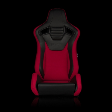 Braum Racing Elite-S Series Sport Seats (Pair) - Black & Red
