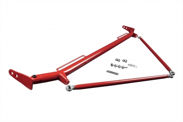Braum Racing Harness Bar Kit (Red Gloss) - Ford Mustang 05-14