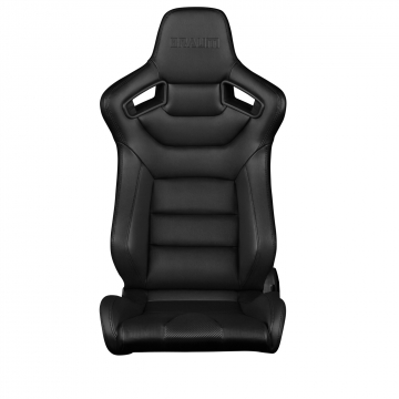 Braum Racing Elite Series Seats (Pair) - Black Leatherette (Black Stitching)