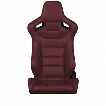 Braum Racing Elite Series Seats (Pair) - Maroon Leatherette