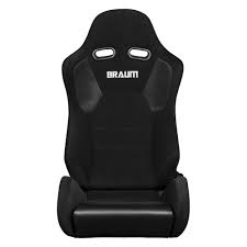 Braum Racing Advan Series Seats (Pair) - Black Cloth