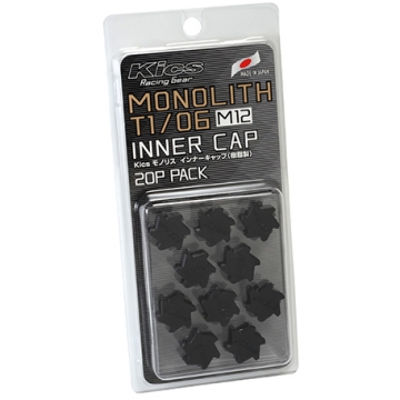 Monolith T1/06 M12 Lug Nut Cap Set (20pcs) - Black