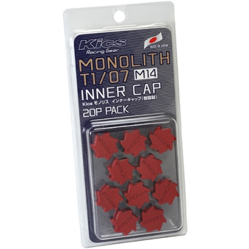 Monolith T1/07 M14 Lug Nut Cap Set (20pcs) - Red