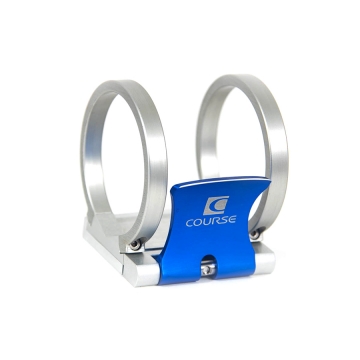 Course Motorsports Cam-Lock 3-inch Fire Extinguisher Quick Release - Blue Pull Tab / Aluminum Bracket