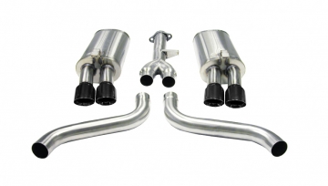 Corsa Performance Cat-Back Sport Exhaust Black Twin 3.5" Tip - Chevrolet Corvette C4 1986-1991