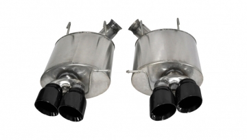 Corsa Performance Axle-Back Sport Exhaust Black Twin 4.0" Tip - Ford Mustang Shelby GT500 2013-2014