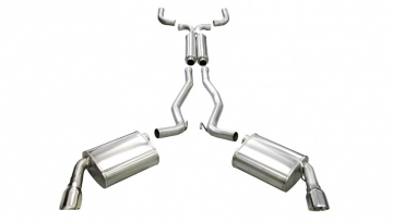 Corsa Performance Cat-Back + X-Pipe Sport Exhaust Polished Single 4.0" Tip - Chevrolet Camaro SS Coupe 2010-2015
