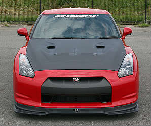 Chargespeed Vented Hybrid Carbon Hood Gloss - Nissan GT-R R35 07-15
