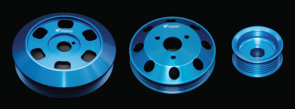 Evasive Motorsports: Cusco Aluminum Pulley Set (3 pcs) - Scion FR