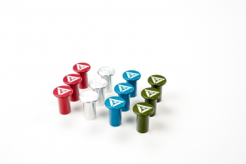 Voodoo13 Drift Button (Hard Anodized Green) - Nissan