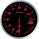 Defi Advance BF Gauge 60MM Ext Temp Red