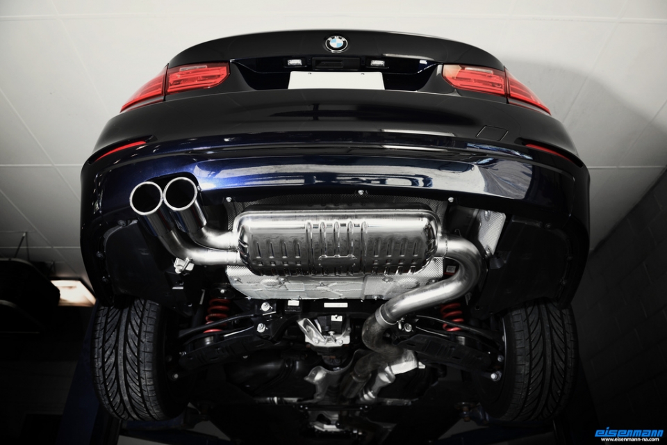 Evasive Motorsports: Eisenmann Performance Exhaust - BMW F30 328i (2x90mm)