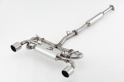 Fujitsubo Authorize R (Type-S - Polished Tip) Dual Catback Exhaust - Scion FR-S / Toyota 86 / Subaru BRZ 13-20