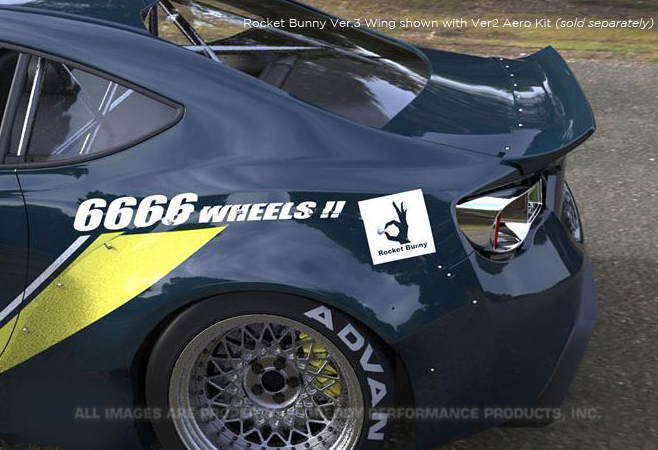 Evasive Motorsports Rocket Bunny Rear Spoiler Ver 3 Scion Frs Subaru Brz