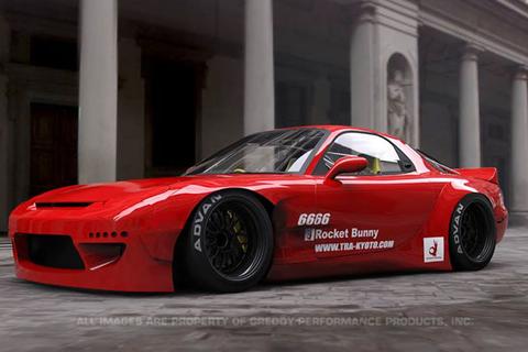 Evasive Motorsports: Rocket Bunny Front Lip Ver. 2 - Mazda RX-7 FD3S