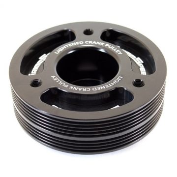 GrimmSpeed Lightweight Crank Pulley (Black) - Subaru Impreza / WRX 02-14 / WRX STI 04-21 / Legacy 1994-2009 / Forester 1998-2009