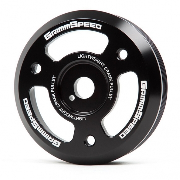 GrimmSpeed Lightweight Crank Pulley (Black) - Scion FR-S / Toyota 86 / Subaru BRZ 13-20 / Subaru WRX 15-21