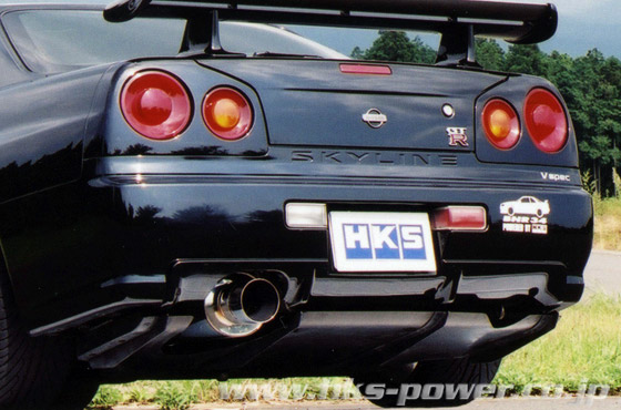 ER34スカイライン用マフラー　HKS SilentHi-Power Evasive Motorsports: HKS silent Hi-Power Exhaust - Nissan