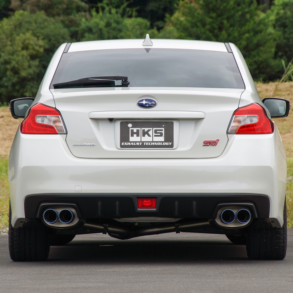 パーツ wrx vab/vag HKS super turbo muffler Evasive Motorsports: HKS Super Turbo Muffler W-Tail Ti